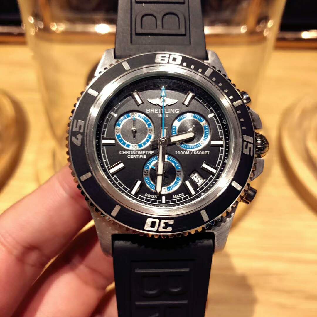 百年靈BREITLING Z廠出品 新款男士石英腕錶