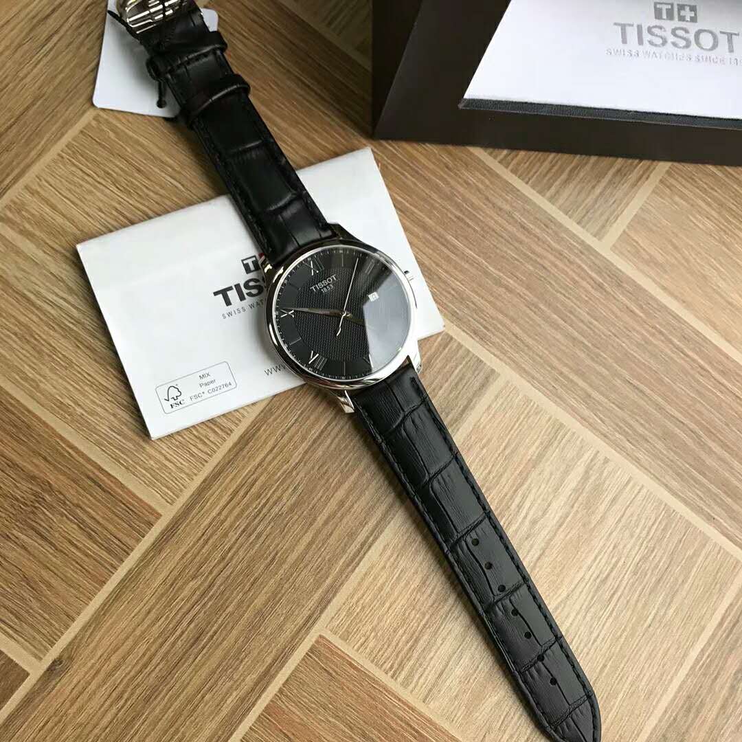 天梭 Tissot T063俊雅系列 商務休閑男錶