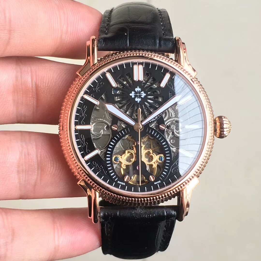 百達斐麗 Patek Philippe 搭配原裝扣 真皮錶帶