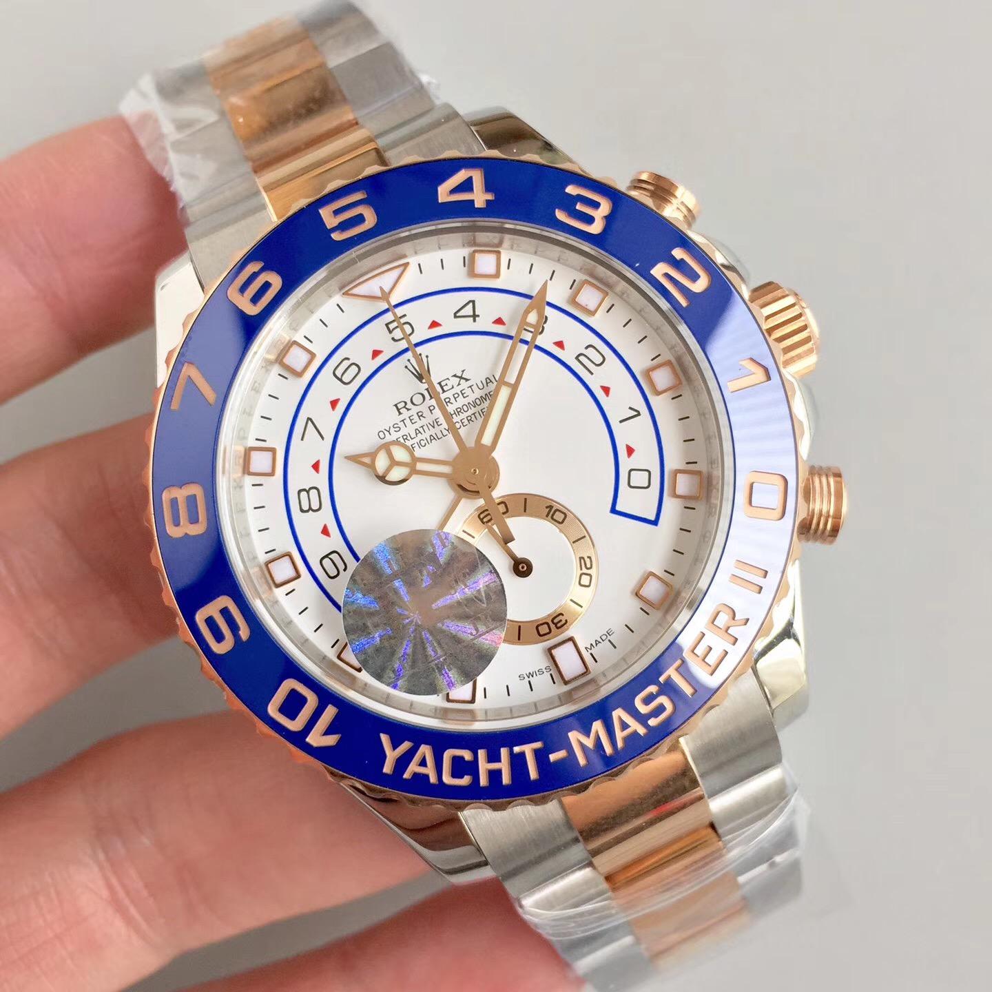 JF廠 Rolex 勞力士 Yacht Master II 遊艇名仕型 搭載亞洲2813自動機械機芯，密底