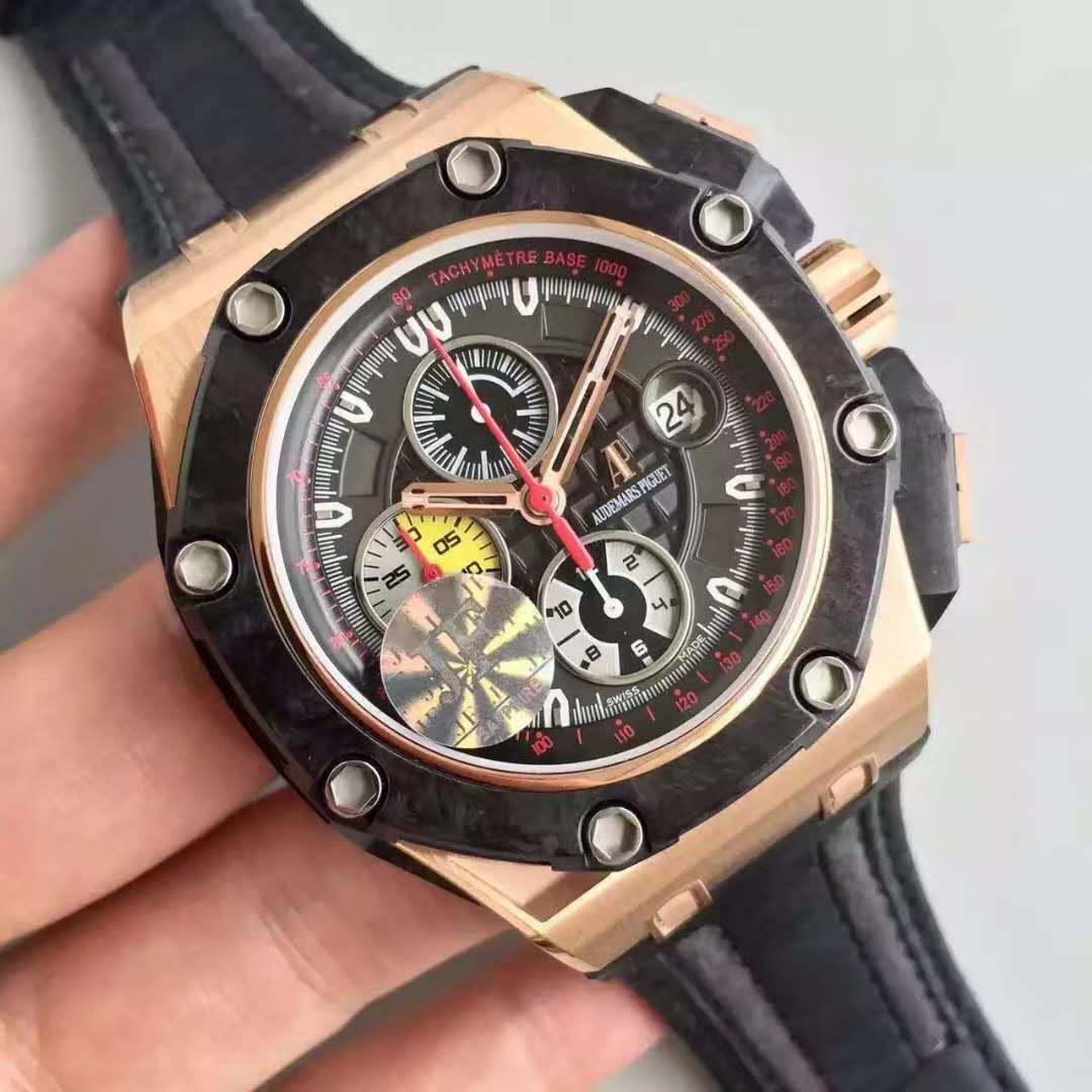 JF廠 AP 愛彼 Royal Oak Offshore 皇家橡樹離岸型 26030RO玫瑰金 搭載亞洲ETA-7750改3126自動計時機械