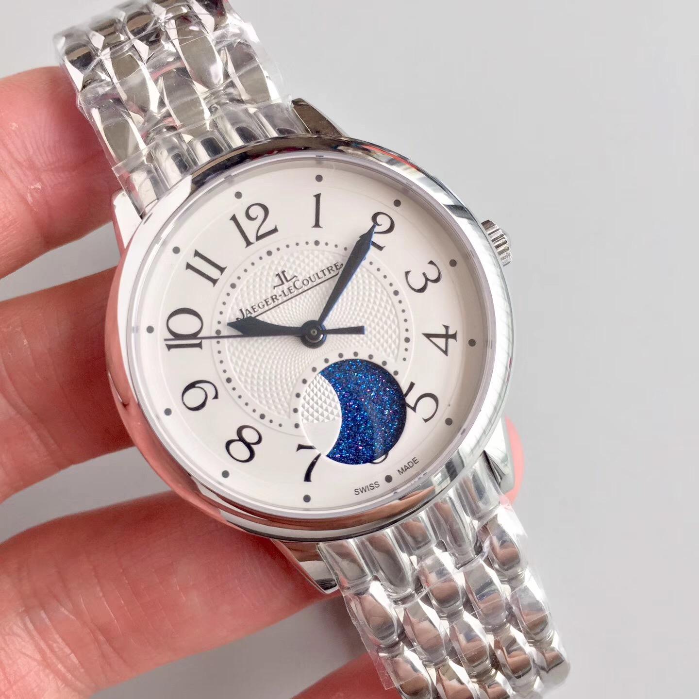 Jaeger-LeCoultre  積家 約會系列 日夜顯示腕錶 3468121 搭載進口9015−935A型自動上鏈機械機芯 實心316L不銹鋼錶殼