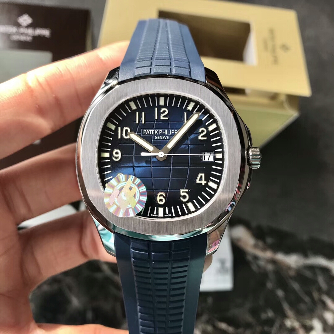 ZF出品Patek Philippe海底探險者系列尺寸40mmX8.6mm搭載美優達9015改PP自產Cal.324 SC機芯藍面