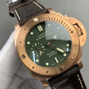 沛納海復刻腕錶VS廠沛納海青銅PAM382 沛納海LUMINOR 1950系列PAM382腕表