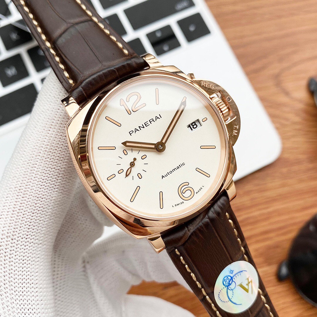 沛納海手錶PAM00687白色錶盤皮帶款沛納海女款手錶