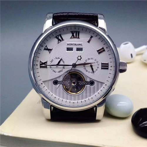 萬寶龍Montblanc男士腕錶全自動多功能機械機芯礦物質超強鏡面