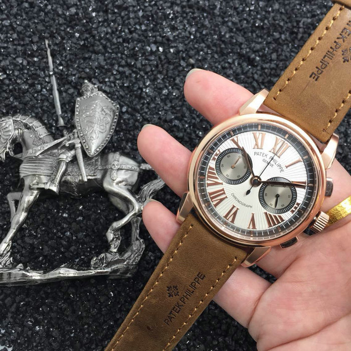 百達翡麗Patek Philippe腕錶進口石英機芯磨砂皮錶帶