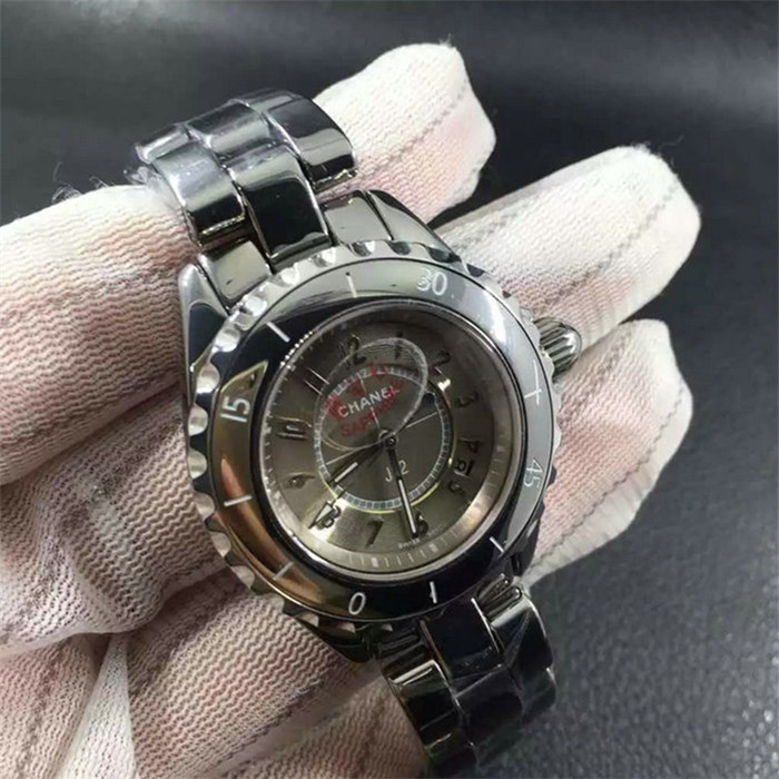 香奈兒Chanel男/女士腕錶進口石英機芯高級鈦陶精鋼錶殼