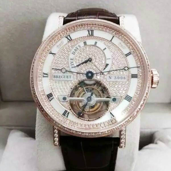 寶玑 Breguet 【白 玫金鑽】真飛輪