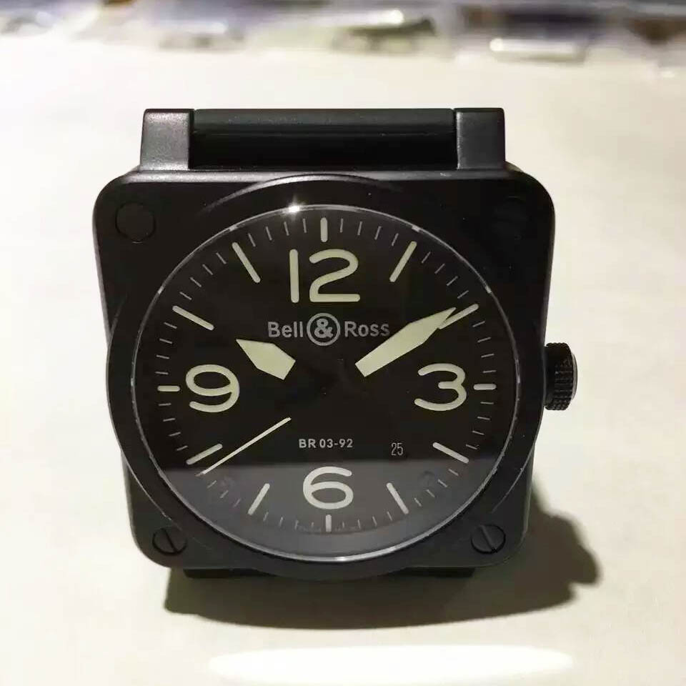 柏萊士 Bell & Ross BR 03-92系列BR 03-92 CARBON 橙色指針30周年限量版腕錶