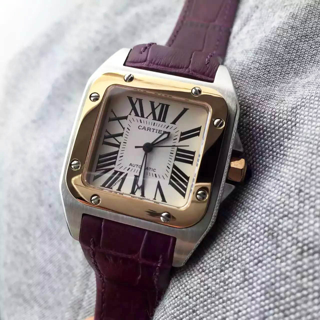 卡地亞 Cartier-Santos 100系列W20126*8女性機械錶