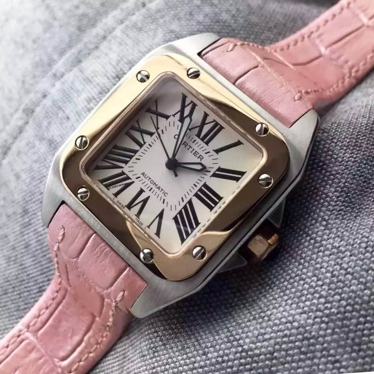 卡地亞 Cartier-Santos 100系列W20126*8女性機械錶