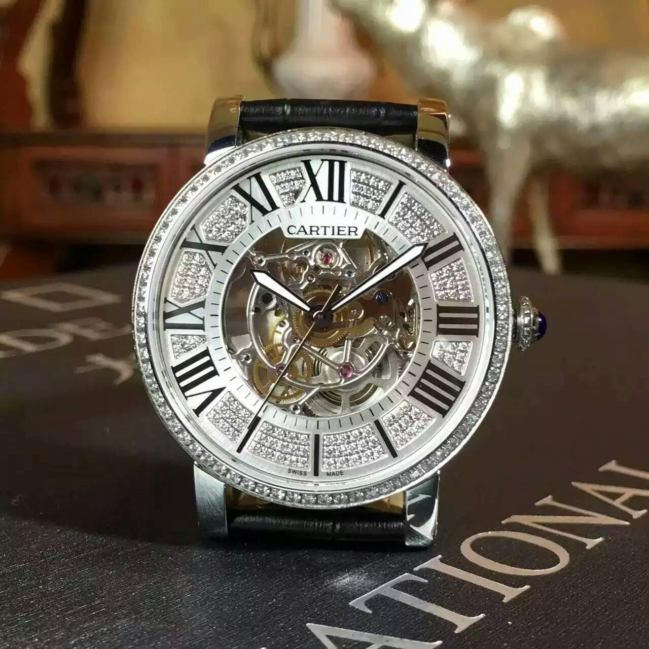 卡地亞 Cartier 新款男士機械腕錶搭載2824鏤空機芯