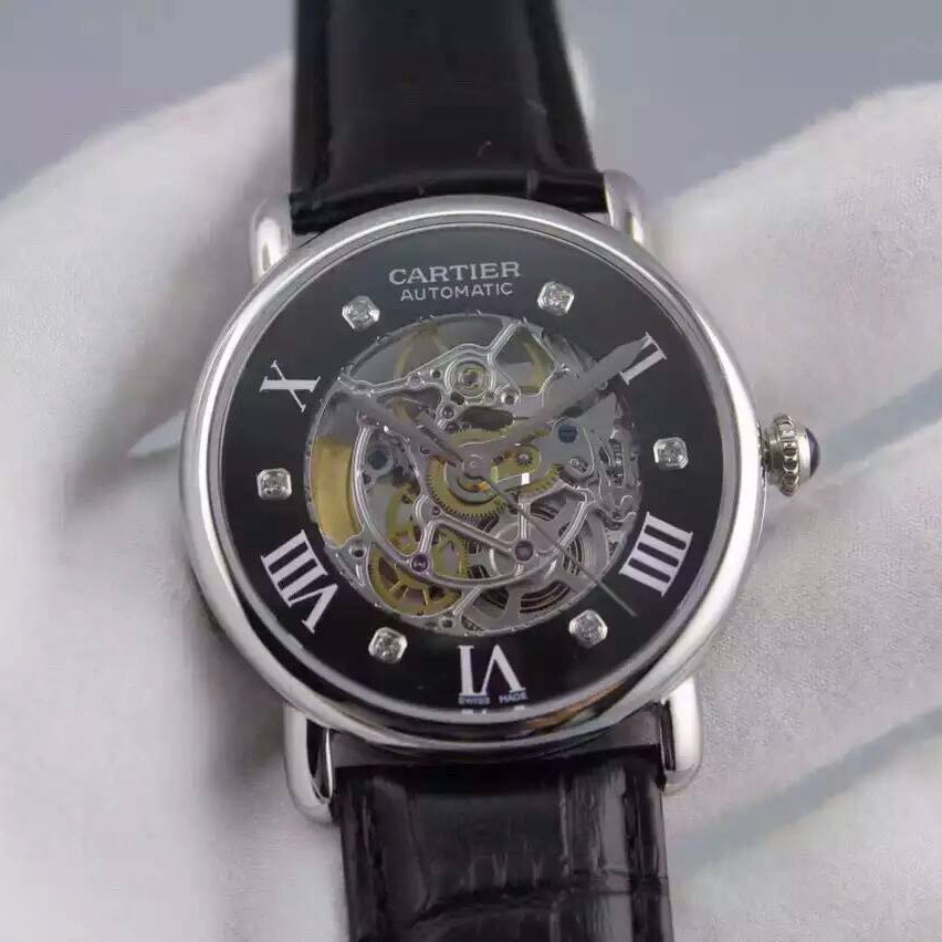 卡地亞 Cartier 倫敦系列新款男士機械腕錶 搭載2824鏤空機芯