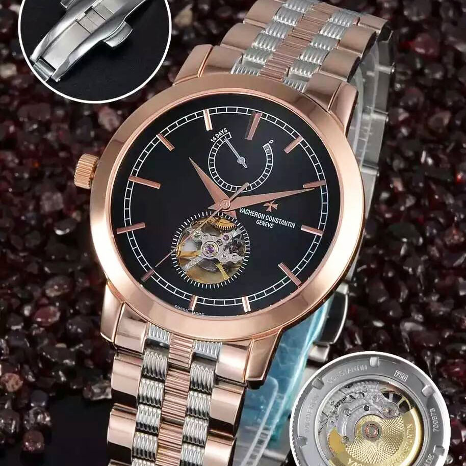 江詩丹頓 Vacheron Constantin 2015巴塞爾鐘錶展 新款男士腕錶 搭載鏤空動力儲蓄進口2824機芯