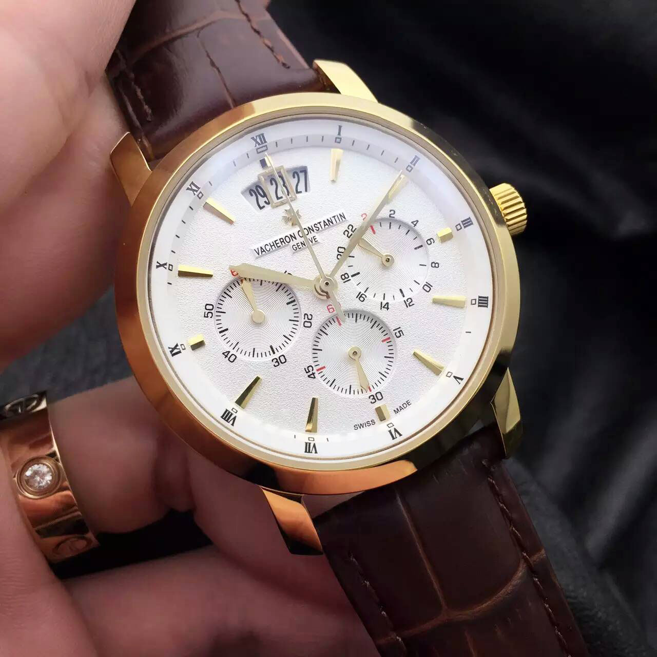 江詩丹頓 Vacheron Constantin 尊貴男士腕錶 搭載進口精準石英機芯