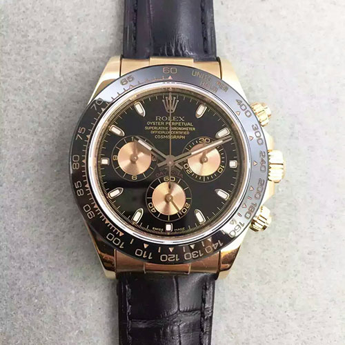 勞力士宇宙計型迪通拿系列116515LN黑盤腕表 勞力士 Rolex V5版DayTona 迪通拿 搭載7750機芯 藍寶石玻璃 JF出品