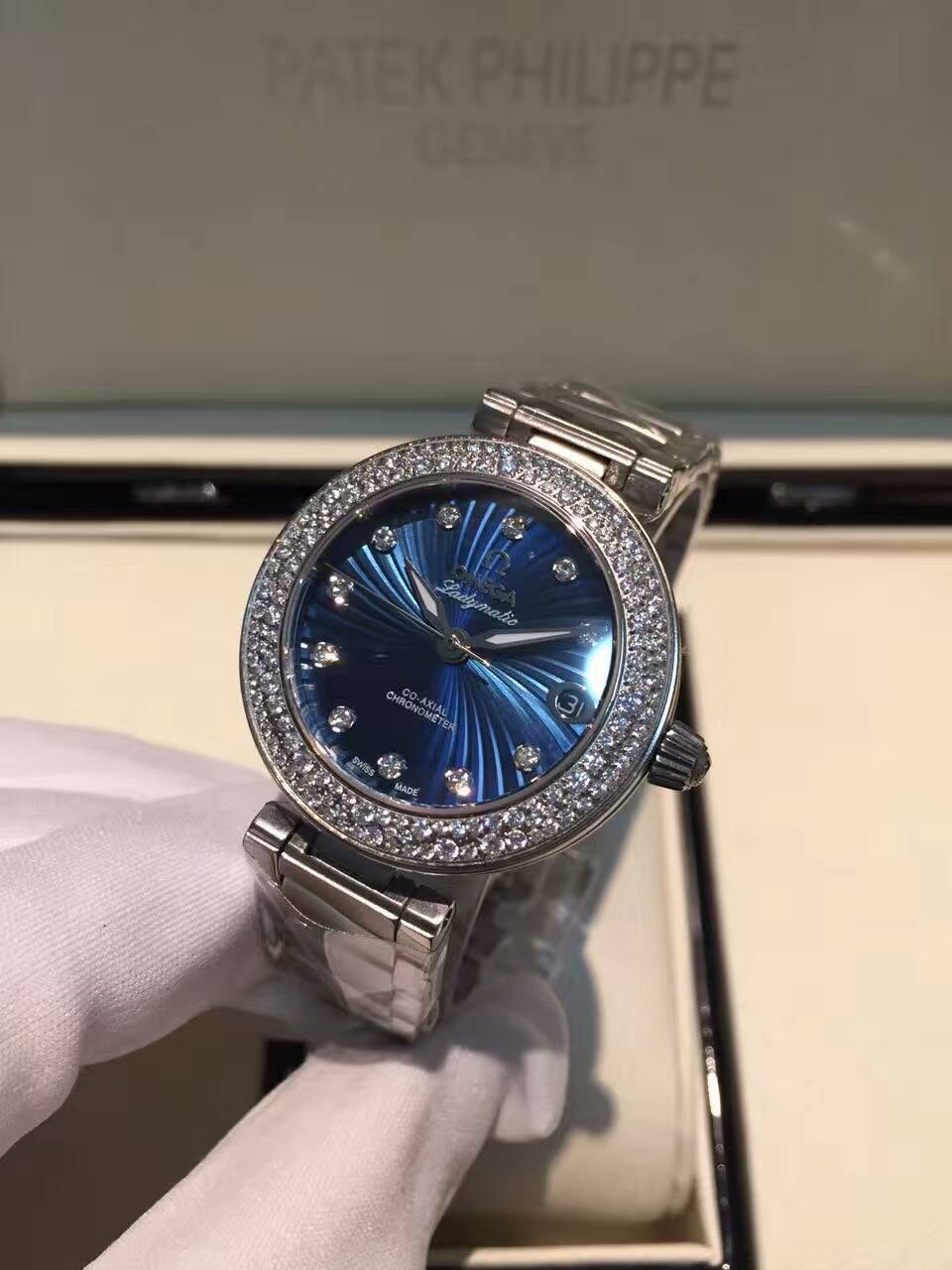 歐米茄碟飛系列 425.30.34.20.55.001腕錶 魅藍錶盤