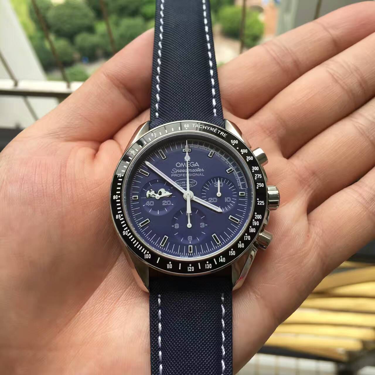 歐米茄 超霸時諾比限量版系列 311.32.42.30.04.003腕錶 睿藍錶盤