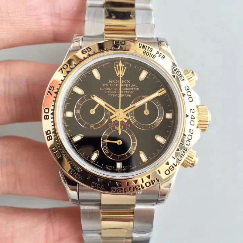 Rolex 勞力士 Daytona 迪通拿 116503 黑面 搭載上海ETA7750-2自動機芯計時機芯