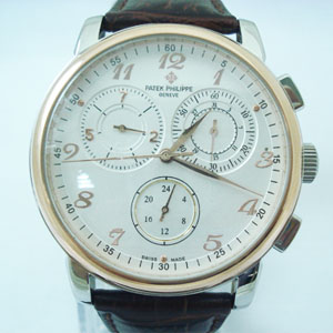 Patek Philippe/百達翡麗 6針運動計時機械錶 高品質男錶ht71