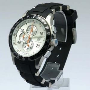 TAG HEUER CARRERA 新款計時秒錶 白色面時尚腕錶