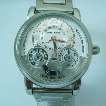 瑞士萬寶龍手錶 自動機械腕錶 男士手錶 背透鋼鏈鋼帶手錶