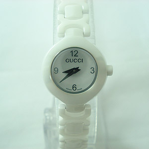 古奇GUCCI女士手錶陶瓷錶鏈黑，白，粉色