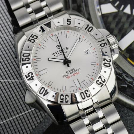 高檔帝陀海洋王子系列男錶 1全自動機械白面男士手錶 瑞士原裝機芯
