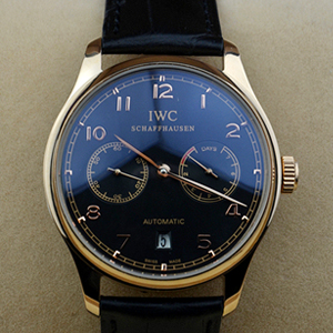最新款萬國雙日曆男士機械腕錶IWC9876