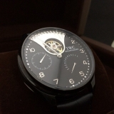 IWC萬國陀飛輪 黑鋼錶殼 高檔瑞士機芯男士機械手錶