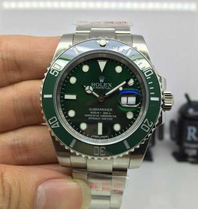 勞力士潜航者型系列116610LV-97200綠盤腕錶（綠水鬼） 瑞士勞力士ROLEX男錶綠水鬼 潛行者男士全鋼自動機械手錶