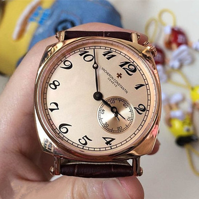 江斯丹頓經典玫瑰金斜面兩針半瑞士ETA2824機芯男士機械腕錶