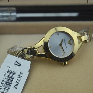 阿瑪尼AR05390全金打造精緻錶盤氣質女士腕錶