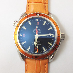 omega海馬系列海洋男士黑色面全自動機械手錶om232