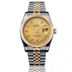 鎮店之寶 勞力士日誌型進口機芯18k包金男士腕錶Rolex030