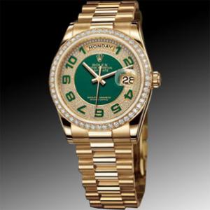 新款ROLEX勞力士DAY-DATE星期日曆型全鋼機械鑲鑽全金腕錶Rolex035