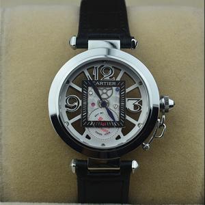 卡地亞超薄款時尚大方大數位刻度男士機械腕錶Ca0542460