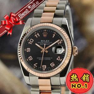 勞力士日誌型手錶/玫瑰金全自動機械商務男錶/Rolex022