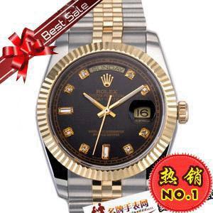 勞力士星期日曆型手錶/機械機芯雙日曆18K金錶/Rolex024