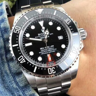 勞力士ROLEX海使型deepsea鬼王系列116660-98210黑盤原裝保險折疊扣