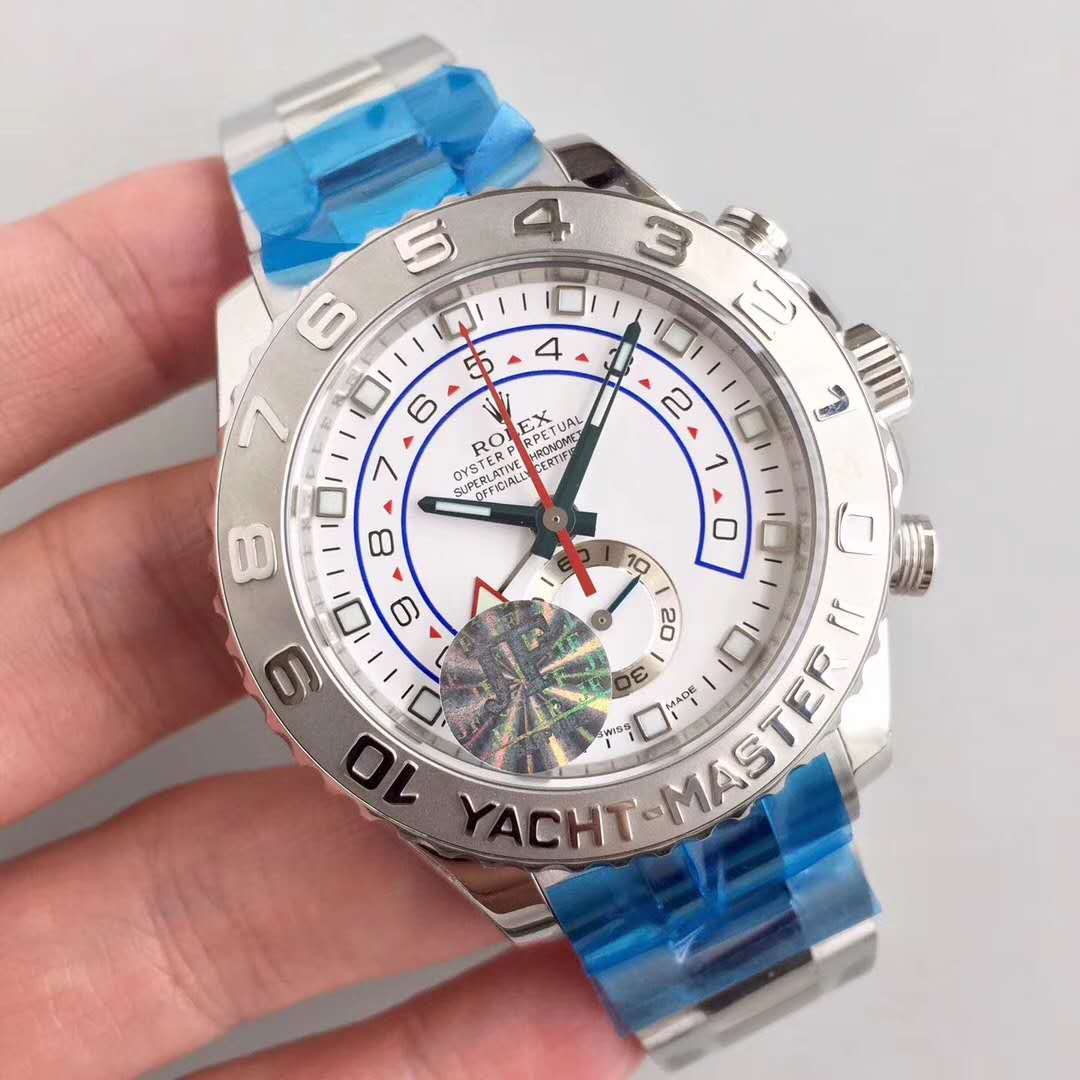 JF廠 Rolex 勞力士遊艇名仕型 II Yacht Master II 白面 116680 搭載亞洲2813自動機械機芯，密底