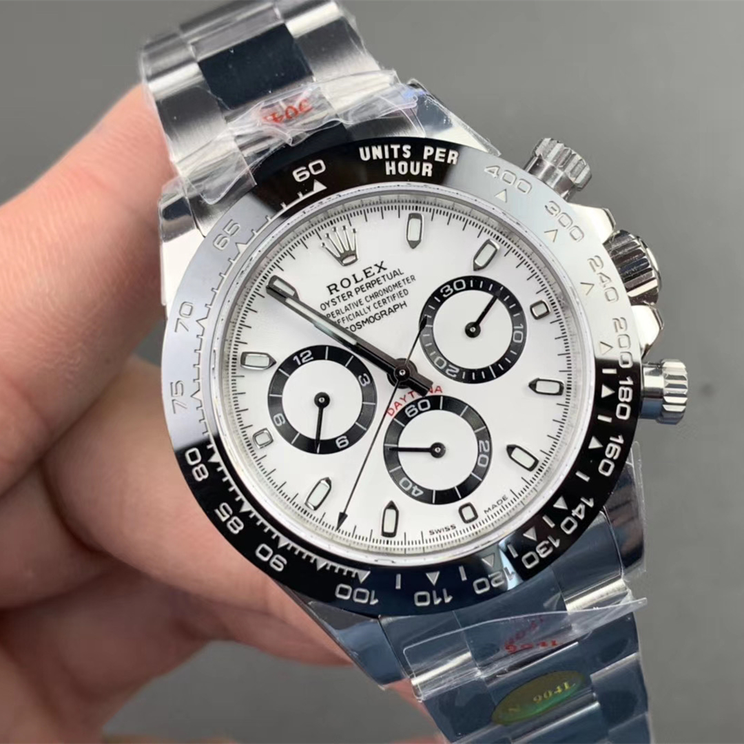 N廠 Rolex 勞力士熊貓迪通拿 Daytona 白面黑陶瓷圈 M116500LN