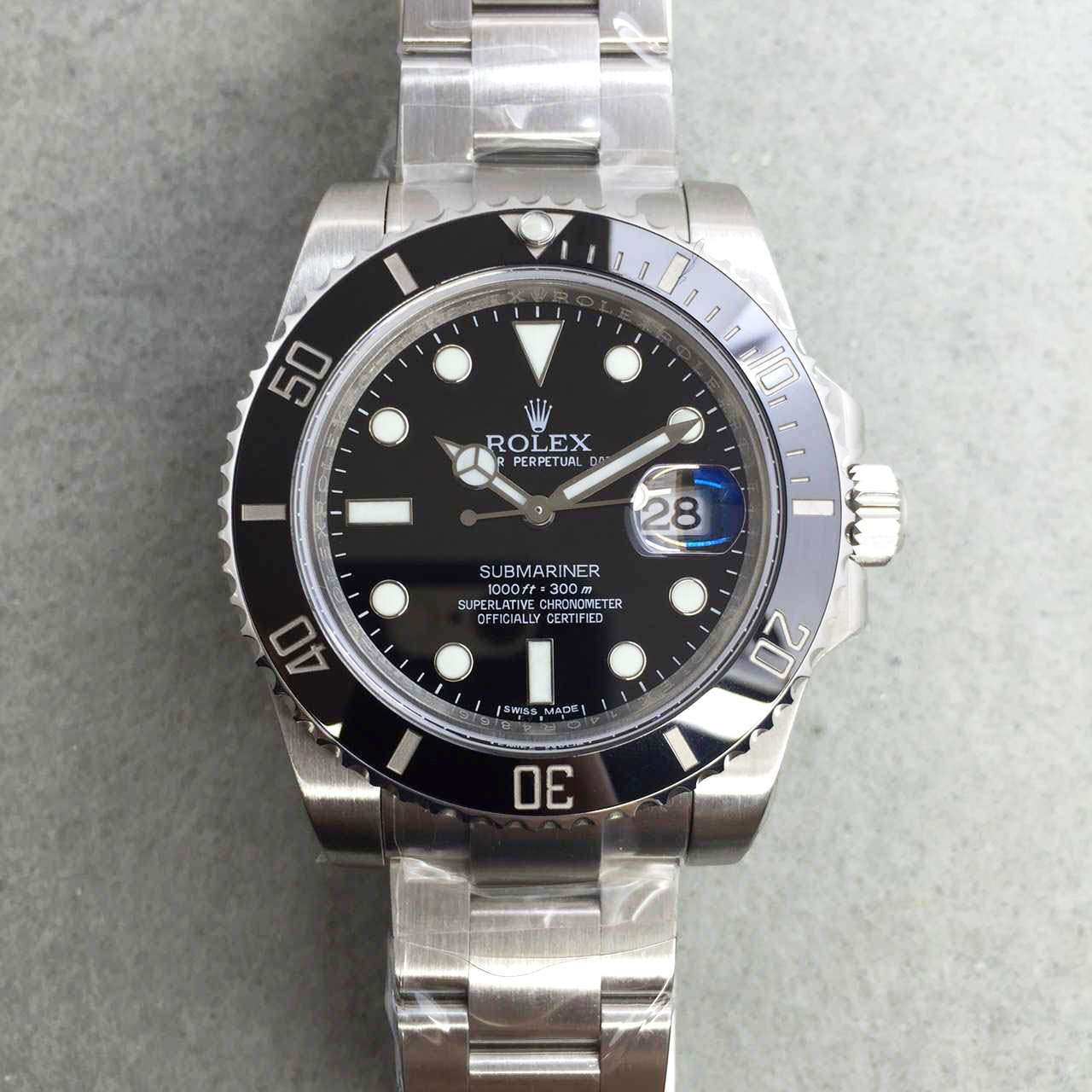 勞力士潜航者型系列114060-97200黑盤腕錶（黑水鬼） 勞力士 Rolex 水鬼SUB 黑鬼超A殼