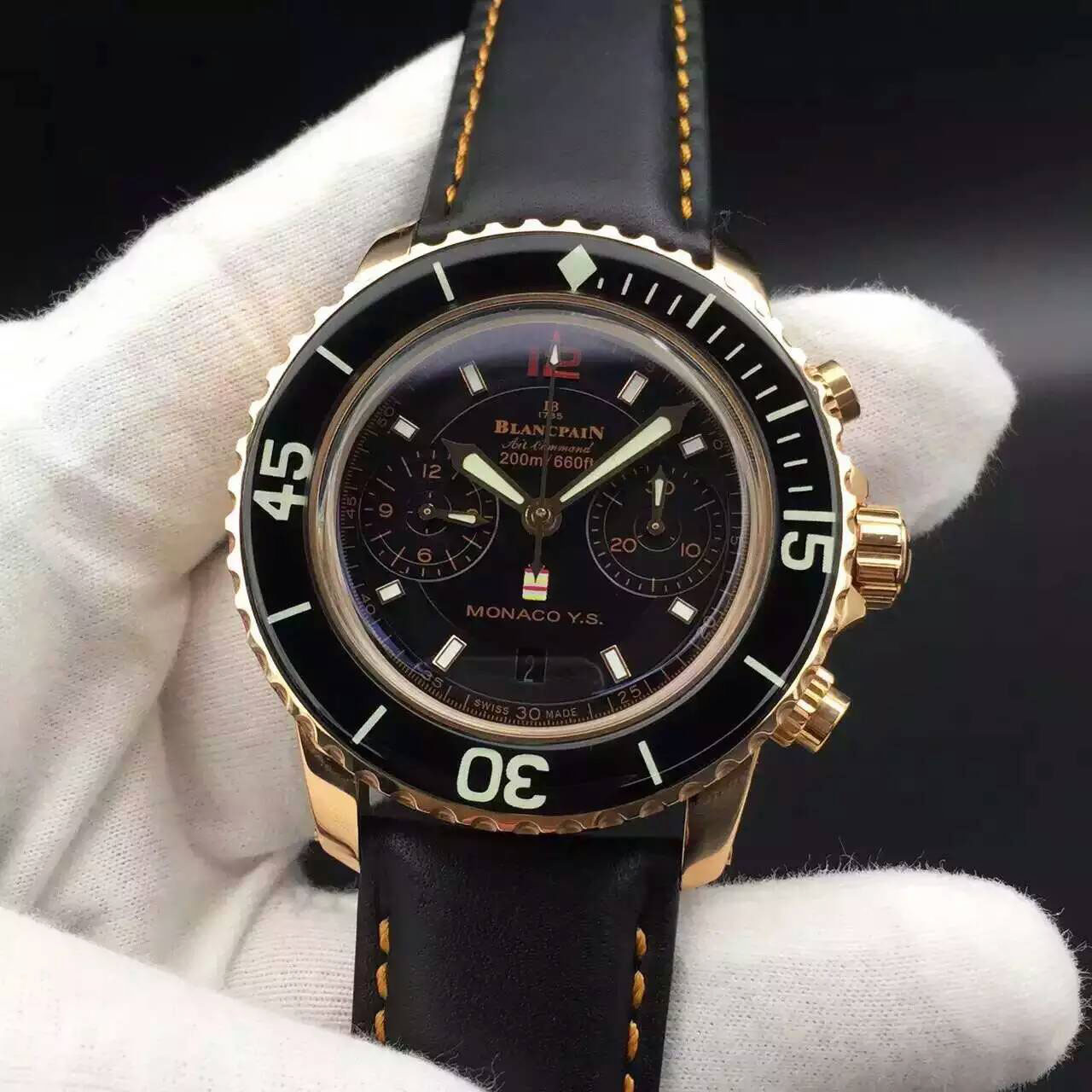 寶珀 Blancpain 五十尋系列潛水王搭載7750全自動機芯