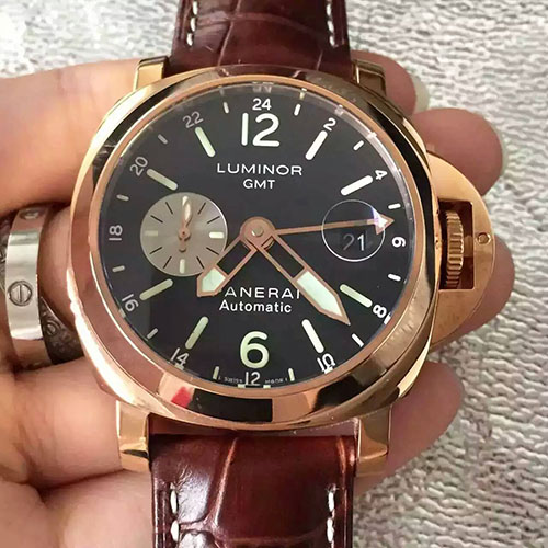 沛納海 Panerai Luminor CMT系列新款pam297玫瑰金 搭載7750自動機芯