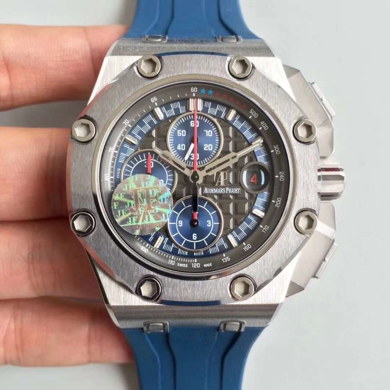 JF廠  AP 愛彼 Royal Oak Offshore 皇家橡樹離岸型 MICHAEL SCHUMACHER 舒馬赫限量版 26568PM.OO.A021CA.01 搭載亞洲7750 25J自動計時機芯，28800 vph