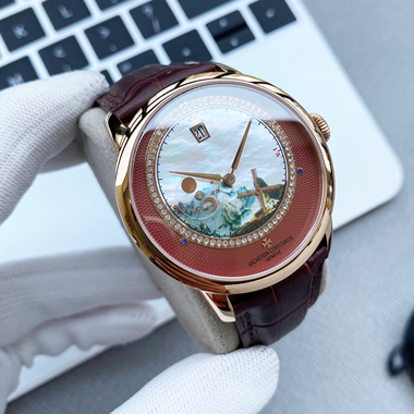 巴塞爾鐘表展推出最新江詩丹頓琺瑯錶江詩丹頓男士機械錶藝術大師