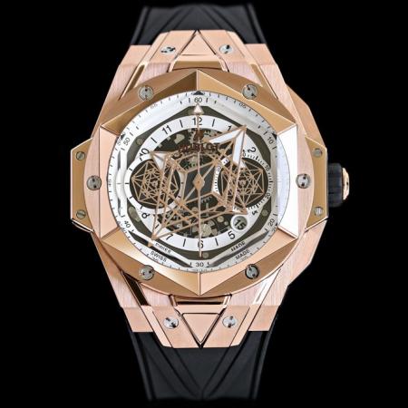 Hublot 宇舶 Big Bang Sang Bleu II 刺青男士機械腕表 采用ETA7750全自動計時機芯 藍寶石玻璃永不刮花 尺寸45mm