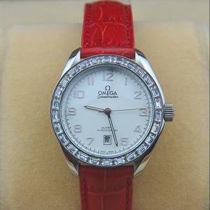 歐米茄瑞士閃亮大顆鑽石Om032400新款時尚女士腕錶